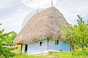 Light Blue Old Clay House