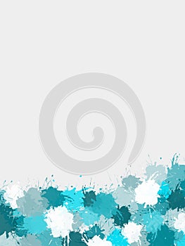 Light blue paint spatter background