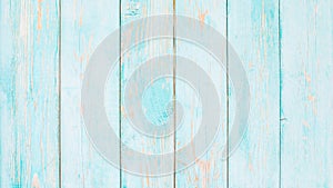 Light blue painted old planks texture background