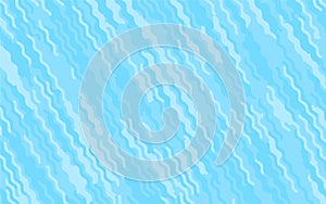 Light Blue pattern with wavy lines. Modern minimalist design. Vector illustration