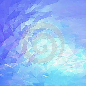 Light blue, pink abstract triangular background