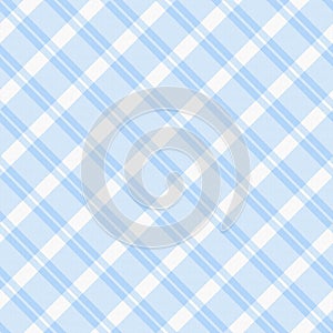 Light blue Plaid Fabric Background