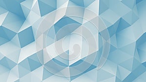 Light blue polygonal geometric 3D surface