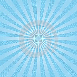 Light blue radial background with Japanese traditional design.
