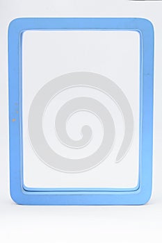 Light Blue Rectangular Frame on White Background