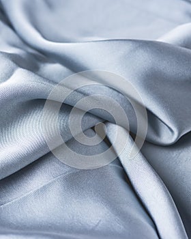 Light Blue Satin Fabric Texture Background Verical