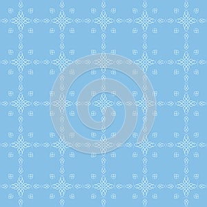 Light blue vector seamless pattern with curved figures