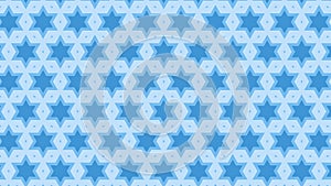 Light Blue Seamless Stars Pattern