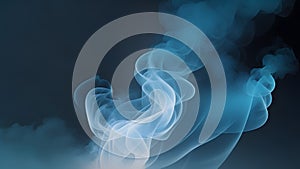 light blue smoke dark background mysterious magic surprise blurred magical abstract