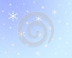 Light Blue Snowflake Background