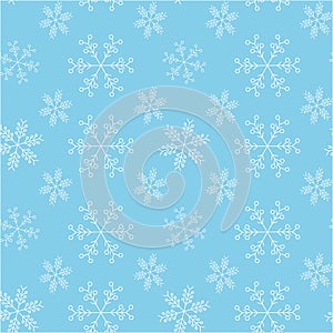 Light blue snowy seamless pattern