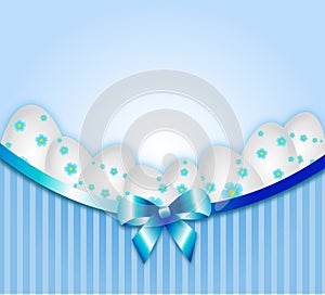 Light blue softice easter background