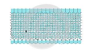 Light Blue Square Grid Mesh Texture, vector design Generative AI