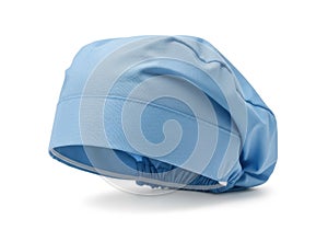 Light blue scrub cap with elastic band