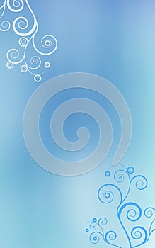 Light blue swirls background