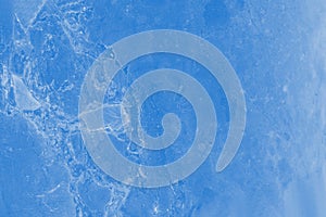 Blue wall with marble pattern. Stone surface texture background