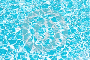 Light blue water ripple in swimming pool abstract and white seamless patterns background