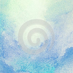 Light, blue watercolor background.