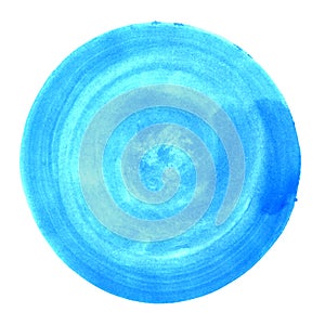 Light blue watercolor circle