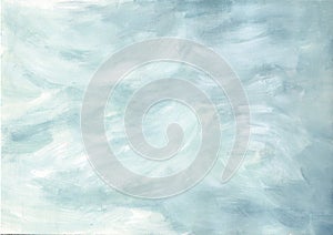 Light blue watercolor gentle texture. Oil painted high resolution backdrop for design. There is blank place for your text, texture