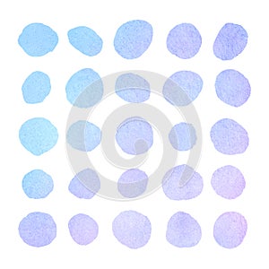 Light blue watercolor round spots, dots, circle shape Ñ‹ÐµÐºÑ‰Ð»ÑƒÑ‹