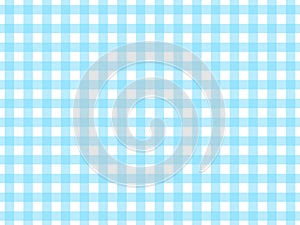 Light blue and white gingham check background illustration