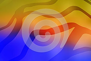 Light Blue, Yellow vector blurred bright texture.