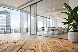 Light blur Minimalist Open Space Office background