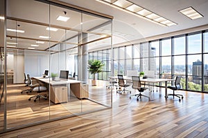 Light Blur Minimalist Open Space Office