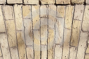 Light brick wall. Old brickwork. Brick background. Texture for design