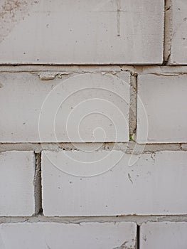 Light brick walls, bonded with cement and water, and neatly arranged.