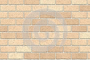 Light brown brick wall abstract background. Texture of bricks. Vector illustration. Template design for web banners