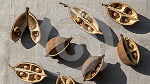 Is light brown with delicate translucent filaments at the edges