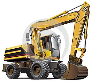 Light-brown excavator