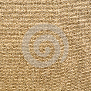 Light brown linen fabric of tablecloth pattern surface texture. Close-up of interior material for design decoration background