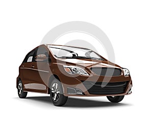 Light brown modern small compact car