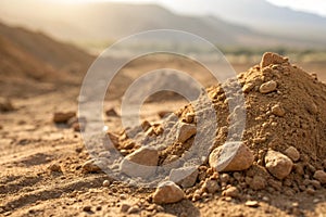 Light Brown Soil Texture Background Design