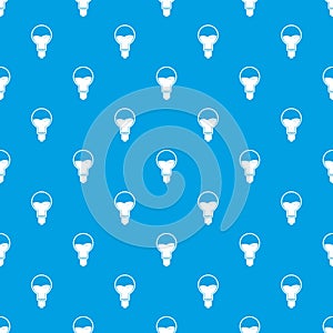 Light bulb with blue water inside pattern seamless blue