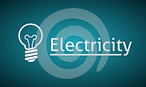Light Bulb. Clean power Background. electricity image