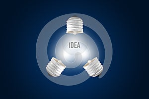Light bulb concept with find idea of business team with brainstorm for thinking innovation and creative is teamwork together