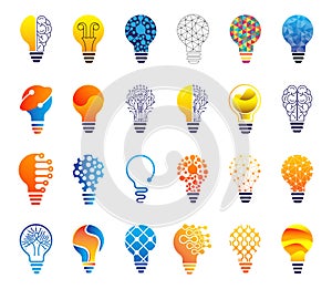 Light bulb - Creative idea, creative, technology icons. Mind, nonstandard thinking logo.