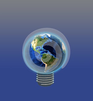 Light Bulb Earth