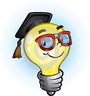 Light Bulb Education Cartoon Character