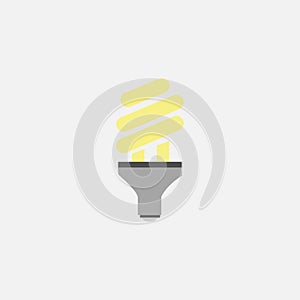 Light bulb. Electricity. Vector illustration. EPS 10