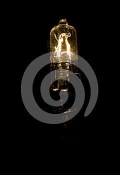 Light bulb filament photo