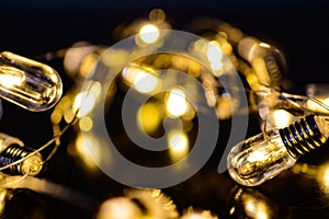 light bulb flickering light swallow depht of field photo