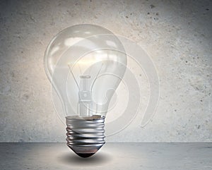 Light bulb in fresh ideas concept - 3D rendering