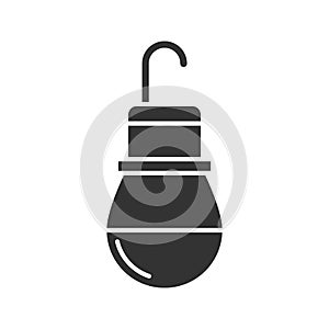 Light bulb glyph icon