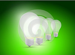 Light bulb great idea illustration design