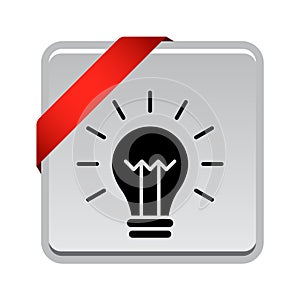 Light bulb icon button